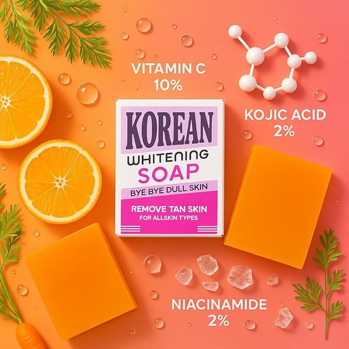 Korean Whitening Soap - Bye Bye Dull Skin, Remove Tanning