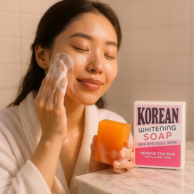 Korean Whitening Soap - Bye Bye Dull Skin, Remove Tanning