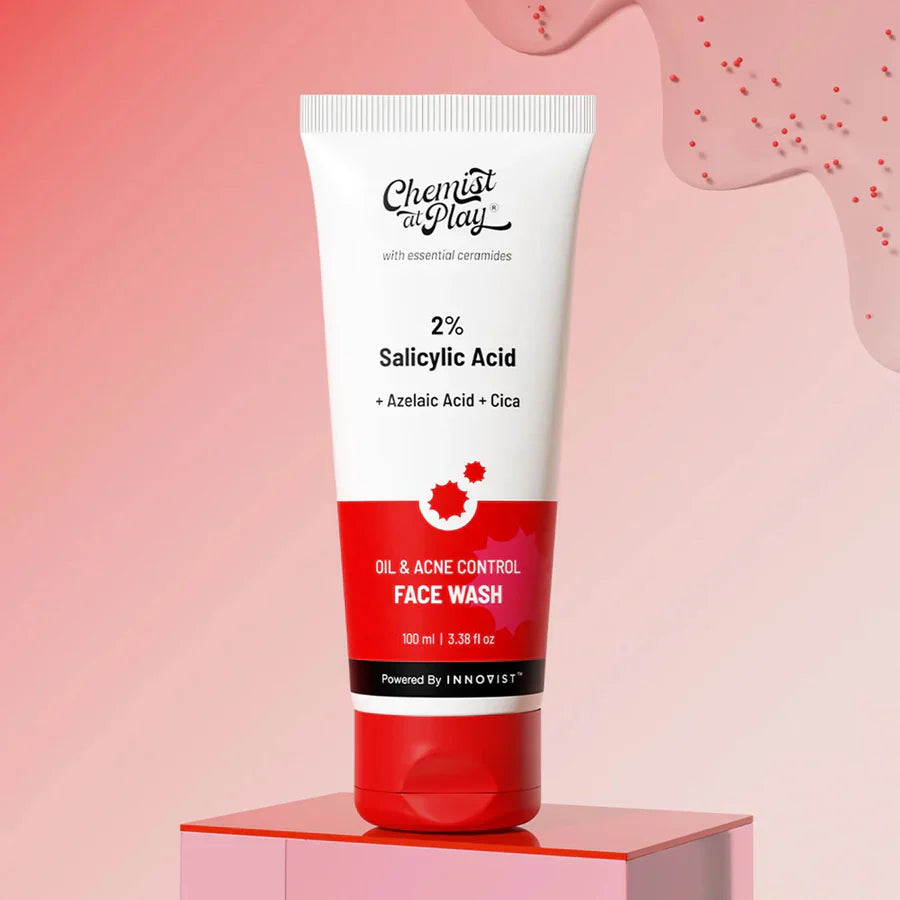 Chemist at play 2% Salicylic Acid Face Wash for Acne & Oil Control - 100 ml