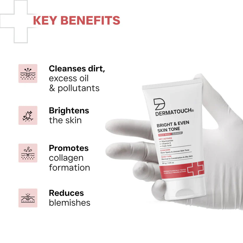 Dermatouch Bright & Even Skin Tone Face Wash 30g